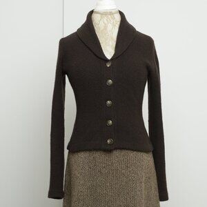 Vintage Ralph Lauren Green Label Knitted Jacket - Old Money Style, Size M